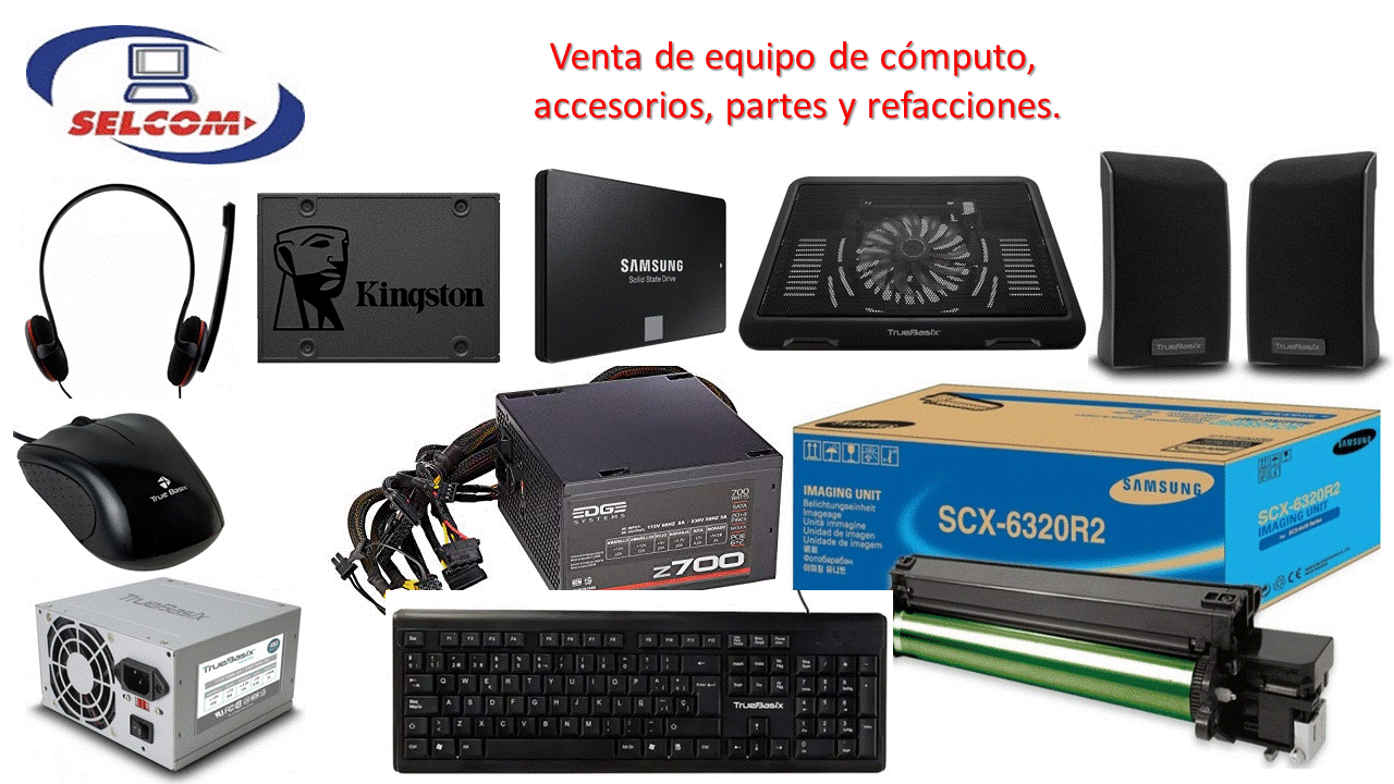 Venta de equipo, accesorios, partes y refacciones